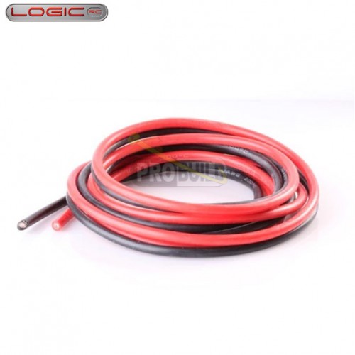 Silicone Wire 8AWG 1m Black/1m Red (1650 Strands OD6.0mm)